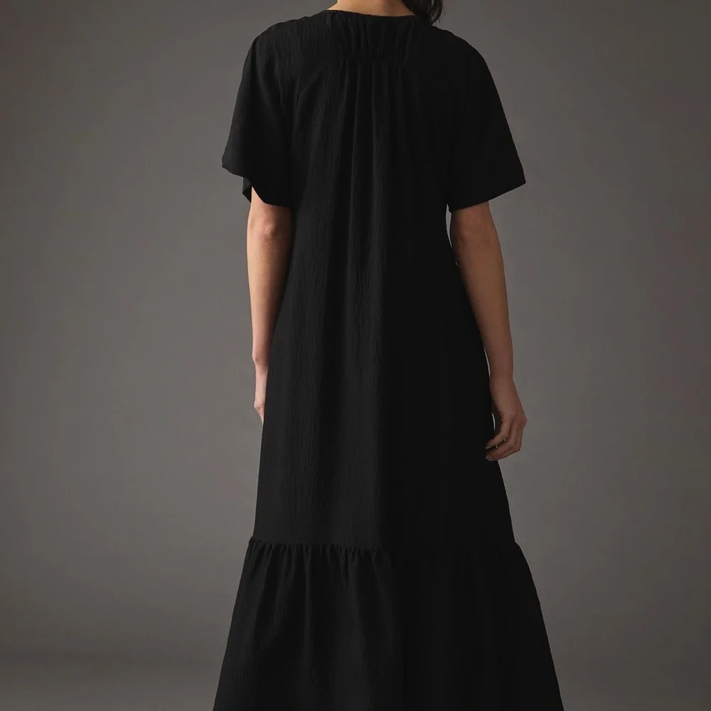 Elegant Black Maxi Dress - Anthropologie. With pockets! - Picture 4 of 6